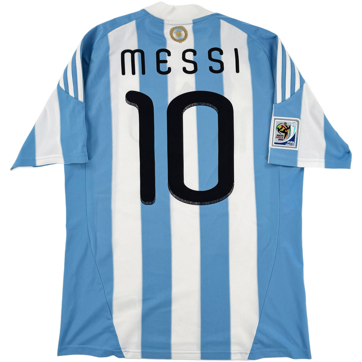 2010 Argentinië WK Thuis Shirt Messi #10 - 10/10 - (M) - Oldschool Voetbalshirts