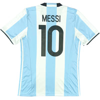 2016-17 Argentinië Thuis Shirt Messi - Oldschool Voetbalshirts
