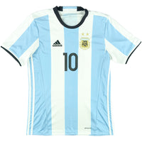 2016-17 Argentinië Thuis Shirt Messi - Oldschool Voetbalshirts