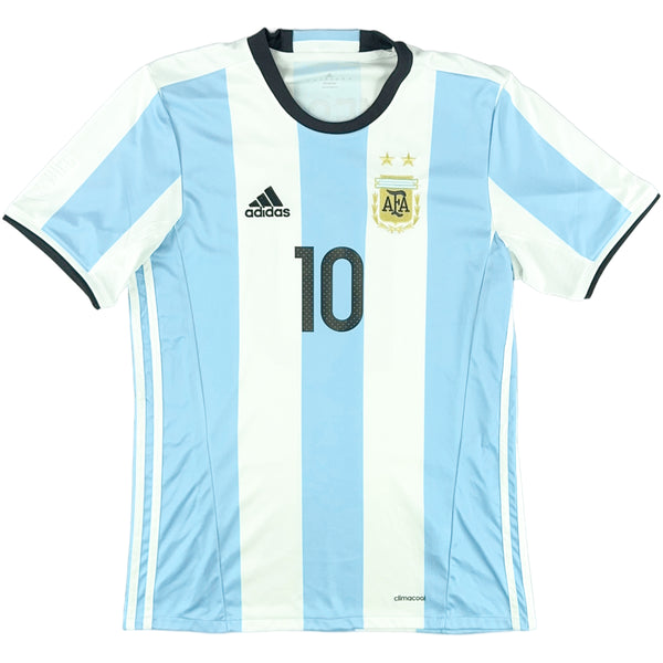 2016-17 Argentinië Thuis Shirt Messi - Oldschool Voetbalshirts