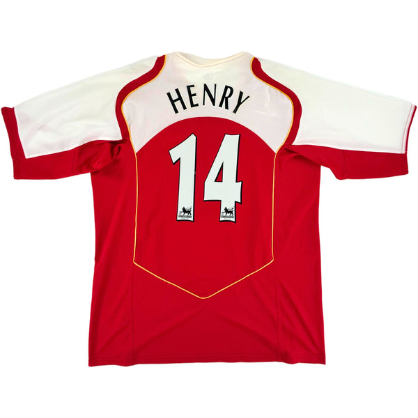 2004-05 Arsenal Thuis Shirt Henry #14 - 7/10 - (XL) - Oldschool Voetbalshirts