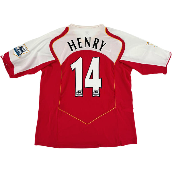 2004-05 Arsenal Thuis Shirt Henry #14 - 10/10 - (XL) - Oldschool Voetbalshirts