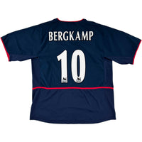 2002-04 Arsenal Uit Shirt Bergkamp - Oldschool Voetbalshirts