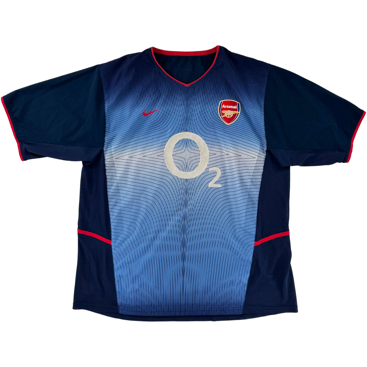 2002-04 Arsenal Uit Shirt Bergkamp - Oldschool Voetbalshirts