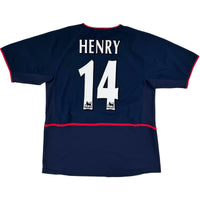 2002-04 Arsenal Uit Shirt Henry - 10/10 - (M) - Oldschool Voetbalshirts