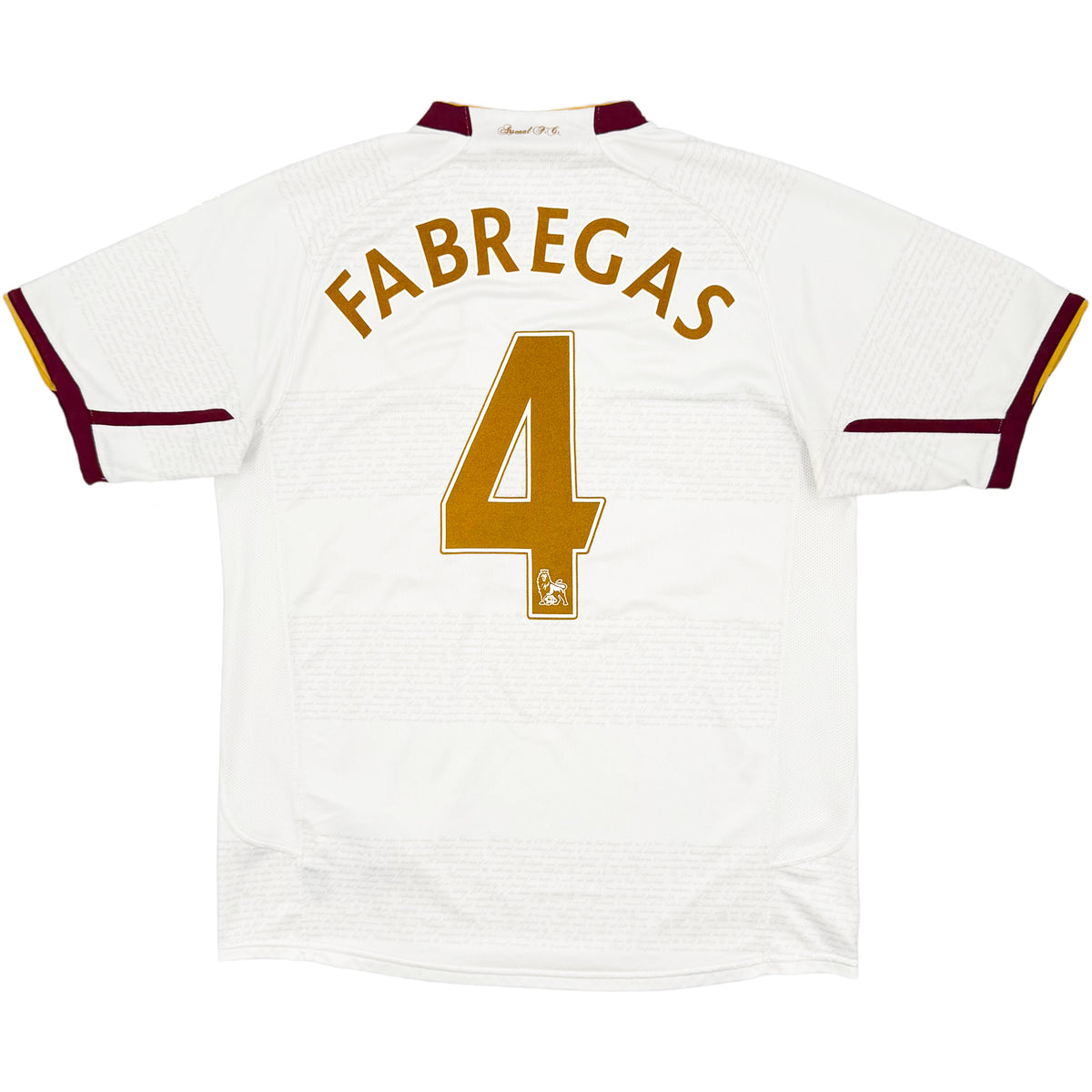 2007-08 Arsenal Uit Shirt Fabregas - Oldschool Voetbalshirts