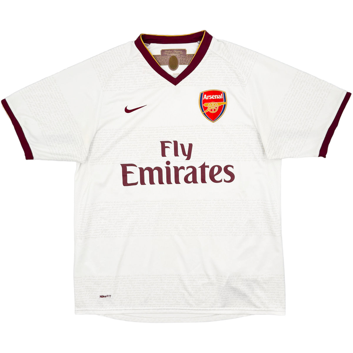 2007-08 Arsenal Uit Shirt Fabregas - Oldschool Voetbalshirts