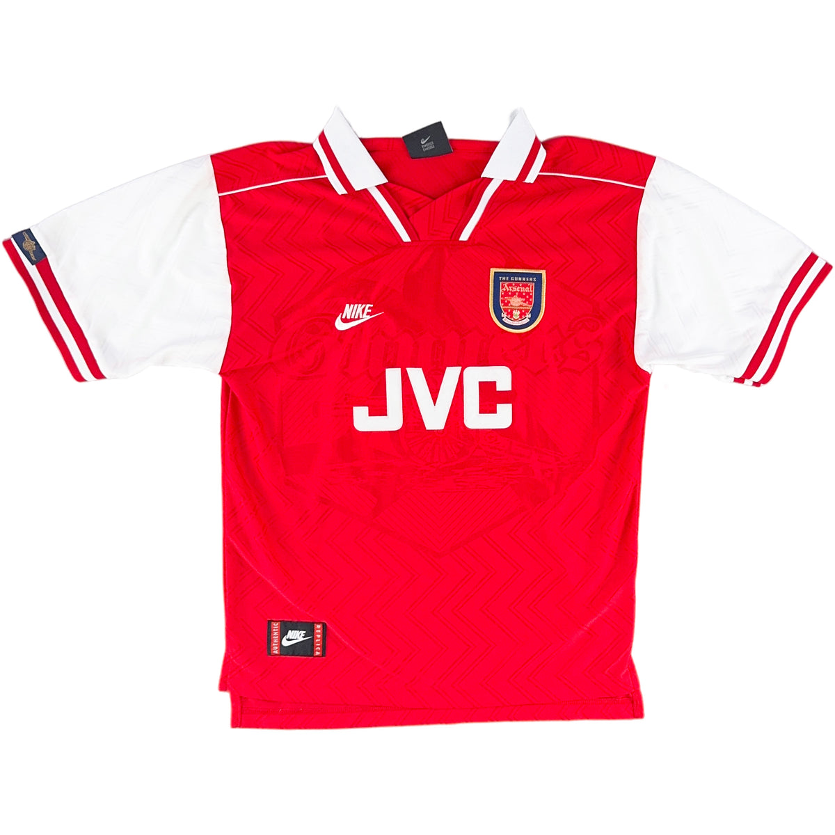 1996-98 Arsenal Thuis Shirt Bergkamp - Oldschool Voetbalshirts