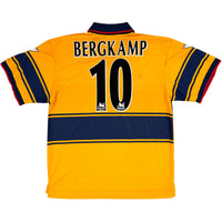 1997-99 Arsenal Uit Shirt Bergkamp - Oldschool Voetbalshirts
