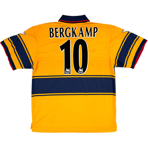 1997-99 Arsenal Uit Shirt Bergkamp - Oldschool Voetbalshirts