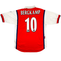 1998-99 Arsenal Thuis Shirt Bergkamp - Oldschool Voetbalshirts