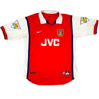 1998-99 Arsenal Thuis Shirt Bergkamp - Oldschool Voetbalshirts