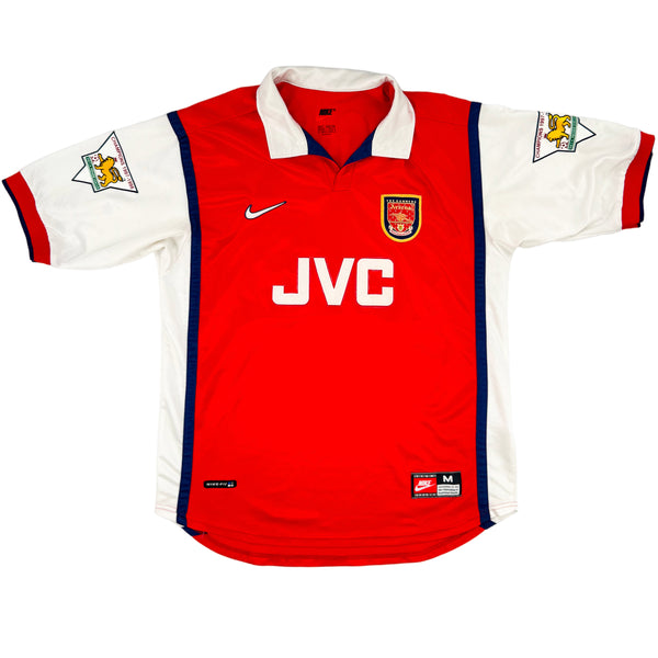 1998-99 Arsenal Thuis Shirt Bergkamp - Oldschool Voetbalshirts