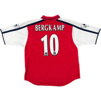 2000-02 Arsenal Thuis Shirt Bergkamp - Oldschool Voetbalshirts