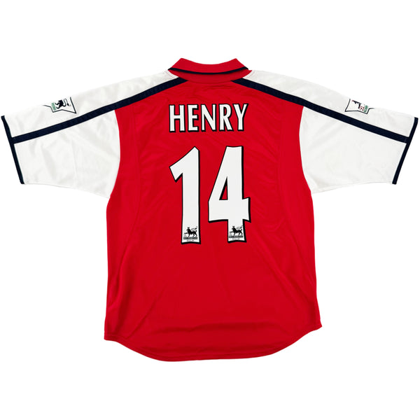 2000-02 Arsenal Thuis Shirt Henry - Oldschool Voetbalshirts