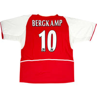 2002-04 Arsenal Thuis Shirt Bergkamp - Oldschool Voetbalshirts
