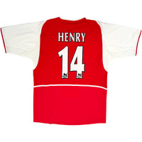 2002-04 Arsenal Thuis Shirt Henry - Oldschool Voetbalshirts