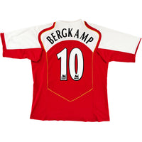2004-05 Arsenal Thuis Shirt Bergkamp - Oldschool Voetbalshirts