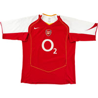 2004-05 Arsenal Thuis Shirt Bergkamp - Oldschool Voetbalshirts
