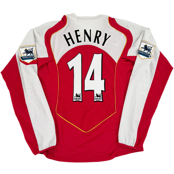 2004-05 Arsenal Thuis Shirt Henry - 9/10 - (M) - Oldschool Voetbalshirts