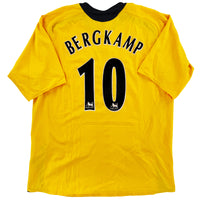 2005-06 Arsenal Uit Shirt Bergkamp #10 - 9/10 - (XL) - Oldschool Voetbalshirts