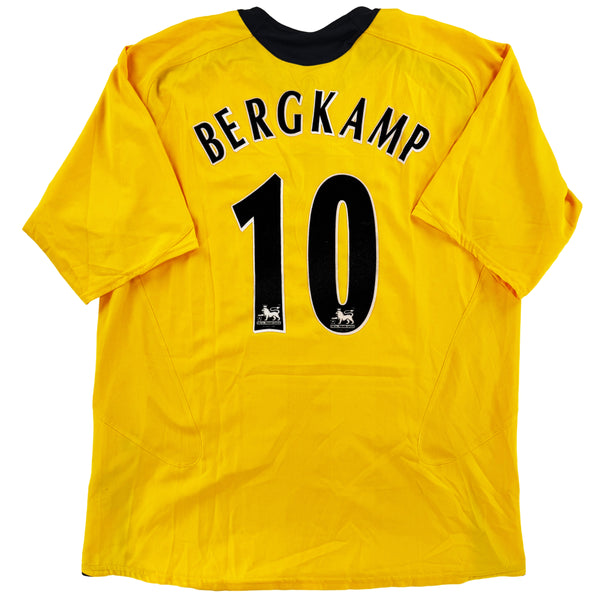 2005-06 Arsenal Uit Shirt Bergkamp #10 - 9/10 - (XL) - Oldschool Voetbalshirts