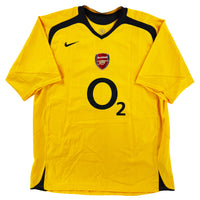 2005-06 Arsenal Uit Shirt Bergkamp #10 - 9/10 - (XL) - Oldschool Voetbalshirts