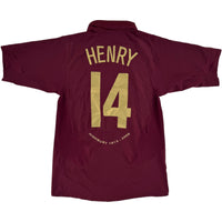 2005-06 Arsenal Thuis Shirt Henry #14 - 8/10 - (S) - Oldschool Voetbalshirts
