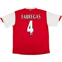 2006-08 Arsenal Thuis Shirt Fabregas - Oldschool Voetbalshirts