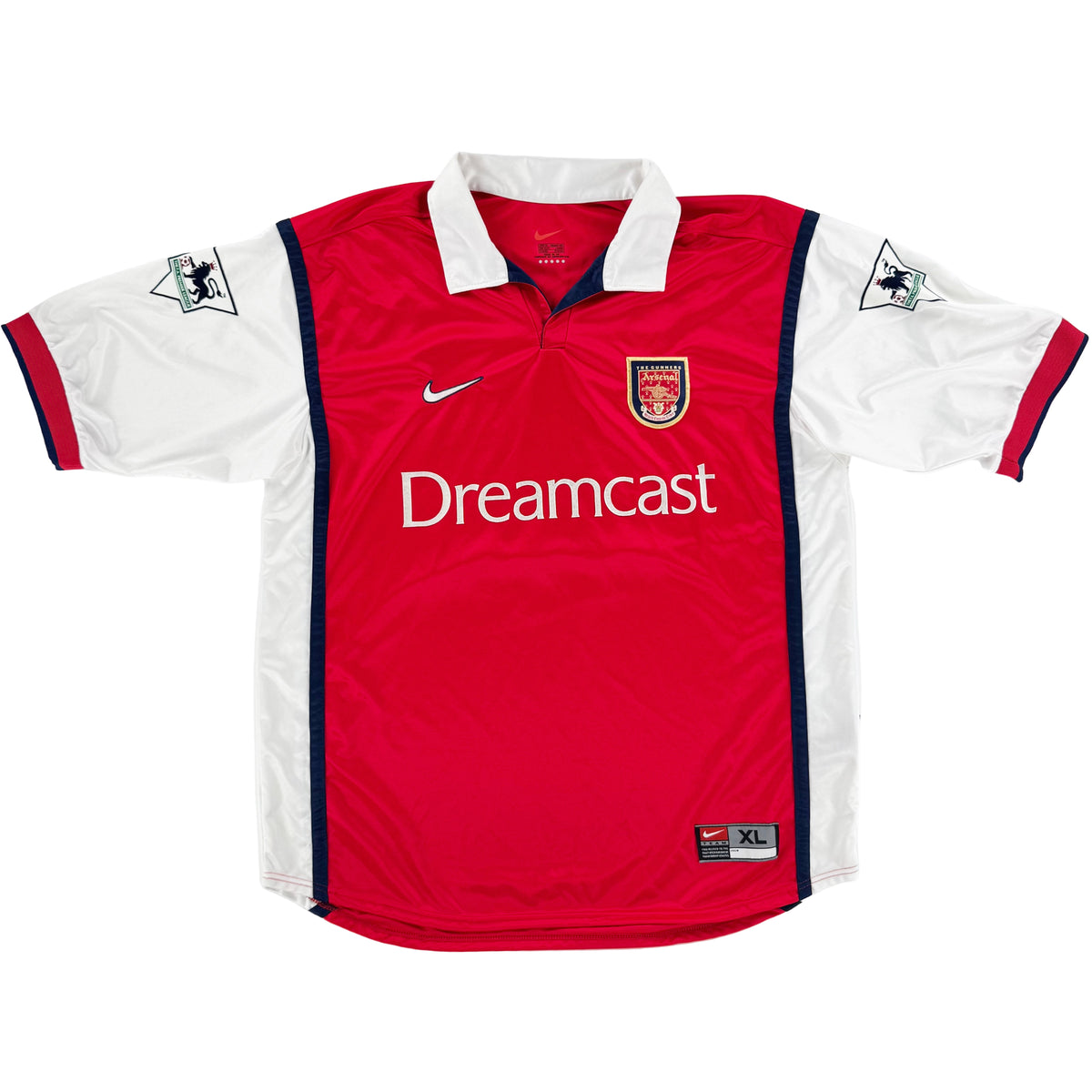 1999-00 Arsenal Thuis Shirt Bergkamp #10 - 8/10 - (XL) - Oldschool Voetbalshirts
