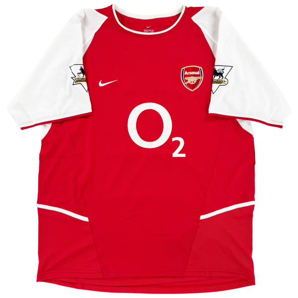 2002-04 Arsenal Thuis Shirt Henry #14 - 9/10 - (XL) - Oldschool Voetbalshirts