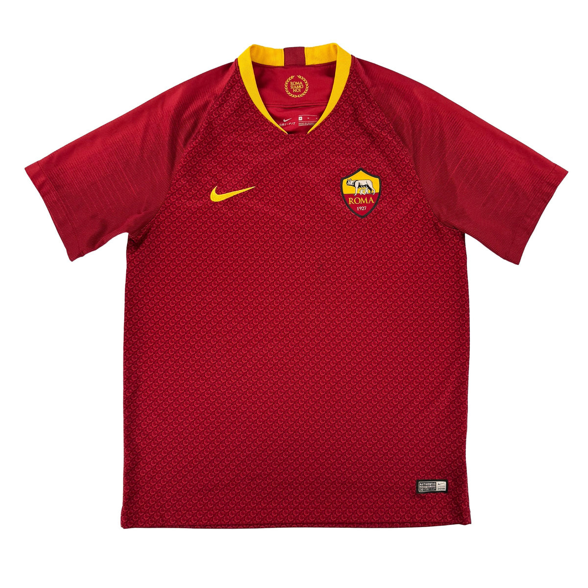 2018-19 AS Roma Thuis Shirt - 10/10 - (S & XL) - Oldschool Voetbalshirts