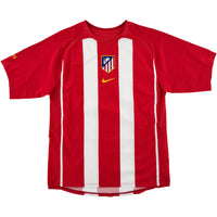 2005-06 Atletico Madrid Thuis Shirt F. Torres #9 - 8/10 - (M) - Oldschool Voetbalshirts