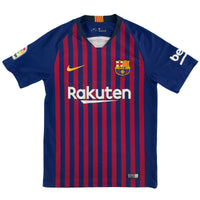 2018-19 Barcelona Thuis Shirt - 8/10 - (S) - Oldschool Voetbalshirts