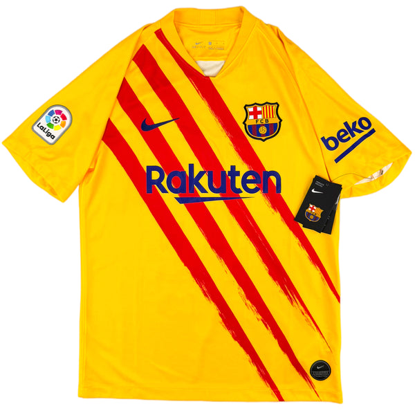 2019-20 Barcelona Vierde Shirt Messi - Oldschool Voetbalshirts