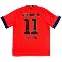 2014-15 Barcelona Uit Shirt Neymar Jr #11 - 10/10 - (M) - Oldschool Voetbalshirts