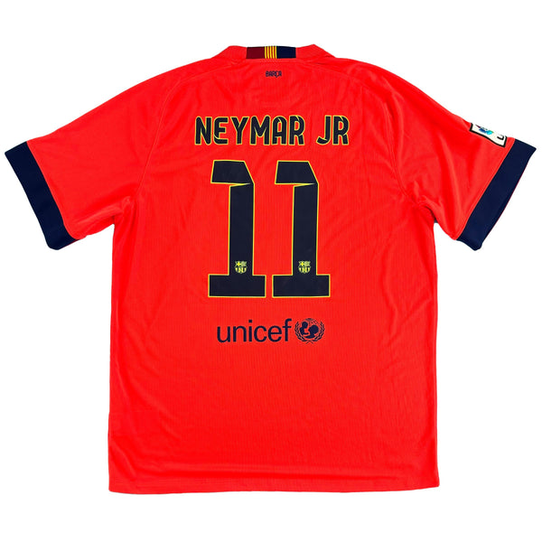 2014-15 Barcelona Uit Shirt Neymar Jr #11 - 10/10 - (M) - Oldschool Voetbalshirts