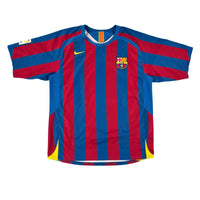 Barcelona - Home Shirt - RONALDINHO #10 - 2005/06 - Size L - 8/10