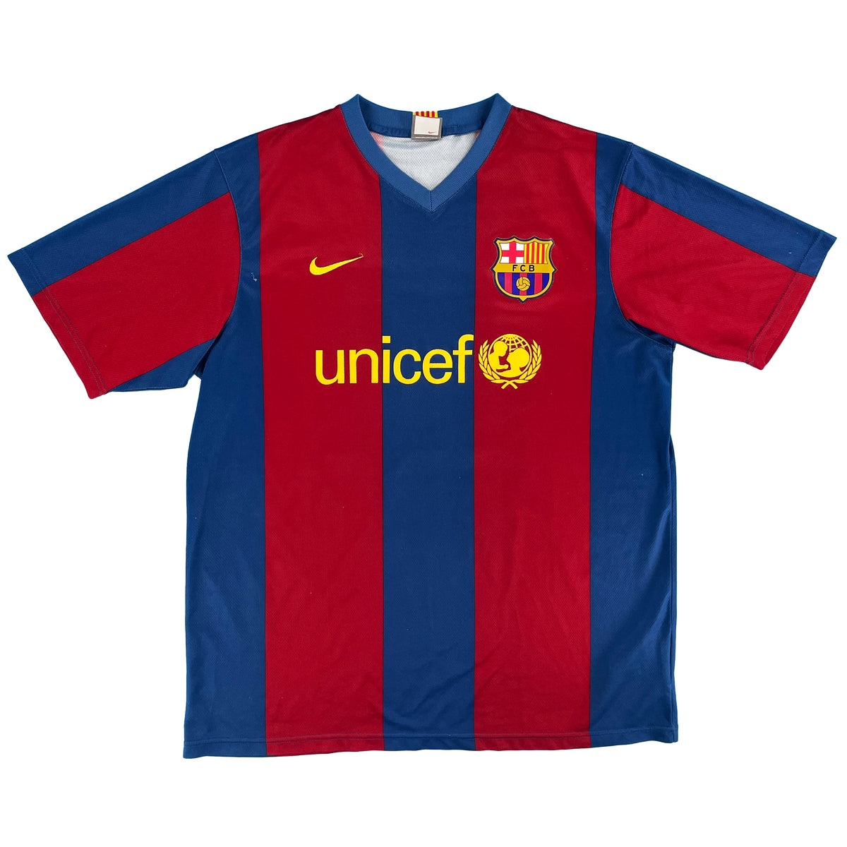 Barcelona - Home Shirt - RONALDINHO #10 - 2007/08 - Size L - 7/10