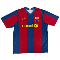 Barcelona - Home Shirt - RONALDINHO #10 - 2007/08 - Size L - 7/10
