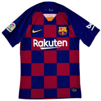 2019-20 Barcelona Thuis Shirt Messi - 8/10 - (S) - Oldschool Voetbalshirts