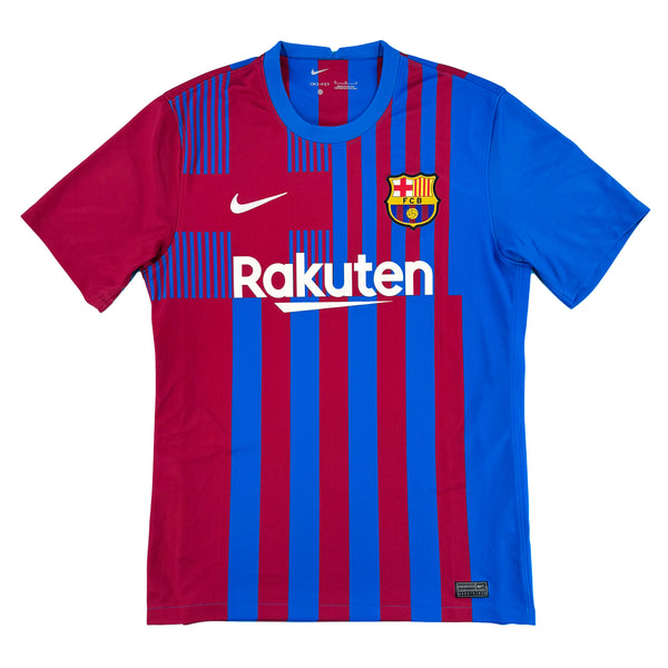 2021-22 Barcelona Thuis Shirt - 9/10 - (M) - Oldschool Voetbalshirts