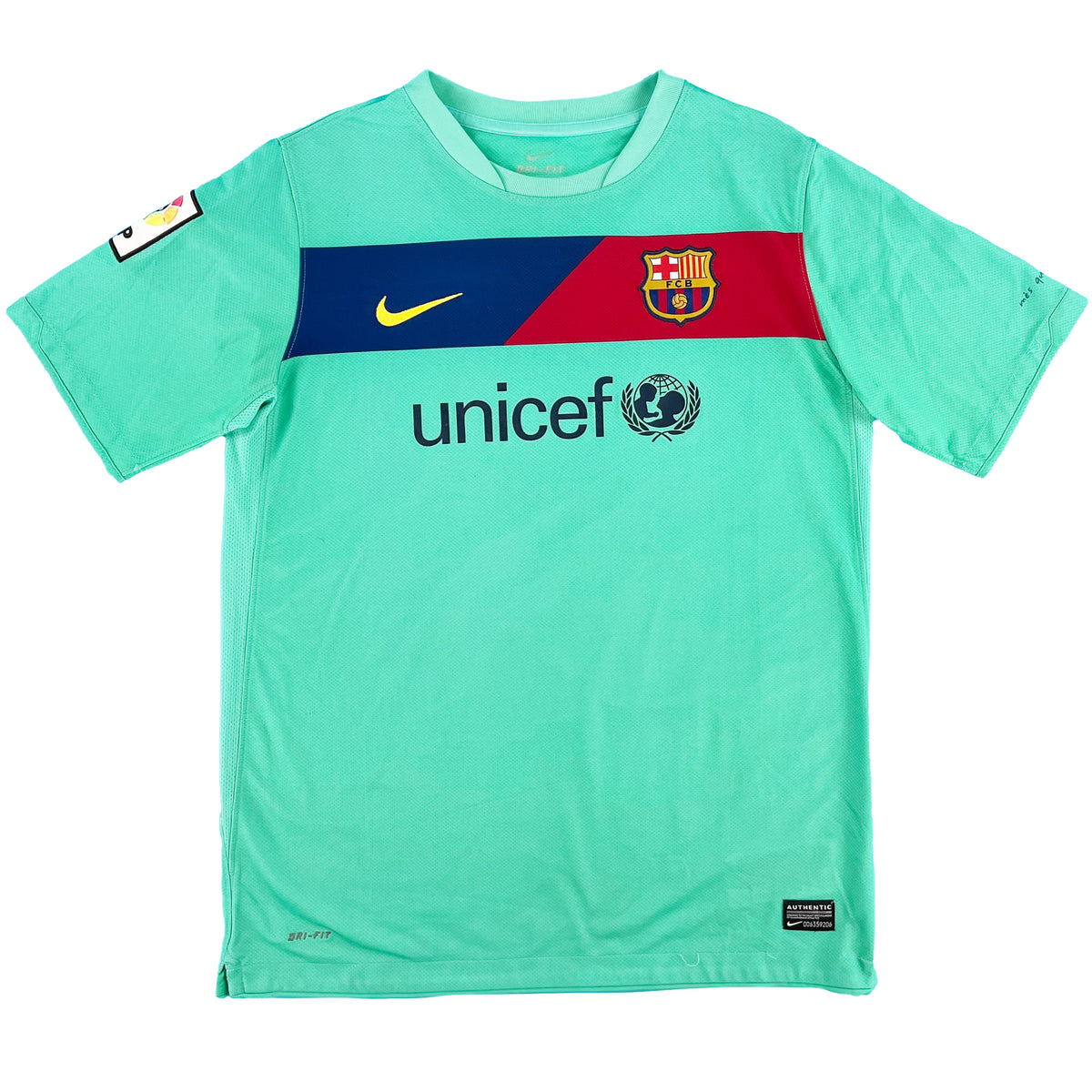 2010-11 Barcelona Uit Shirt - 7/10 - (158-170 XL) - Oldschool Voetbalshirts