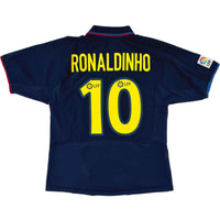 2002-04 Barcelona Uit Shirt Ronaldinho - Oldschool Voetbalshirts