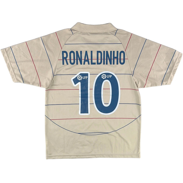2003-05 Barcelona Uit Shirt Ronaldinho - Oldschool Voetbalshirts