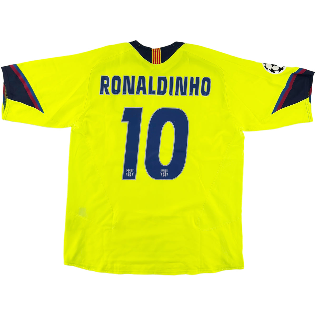 2005-06 Barcelona Uit Shirt Ronaldinho - Oldschool Voetbalshirts