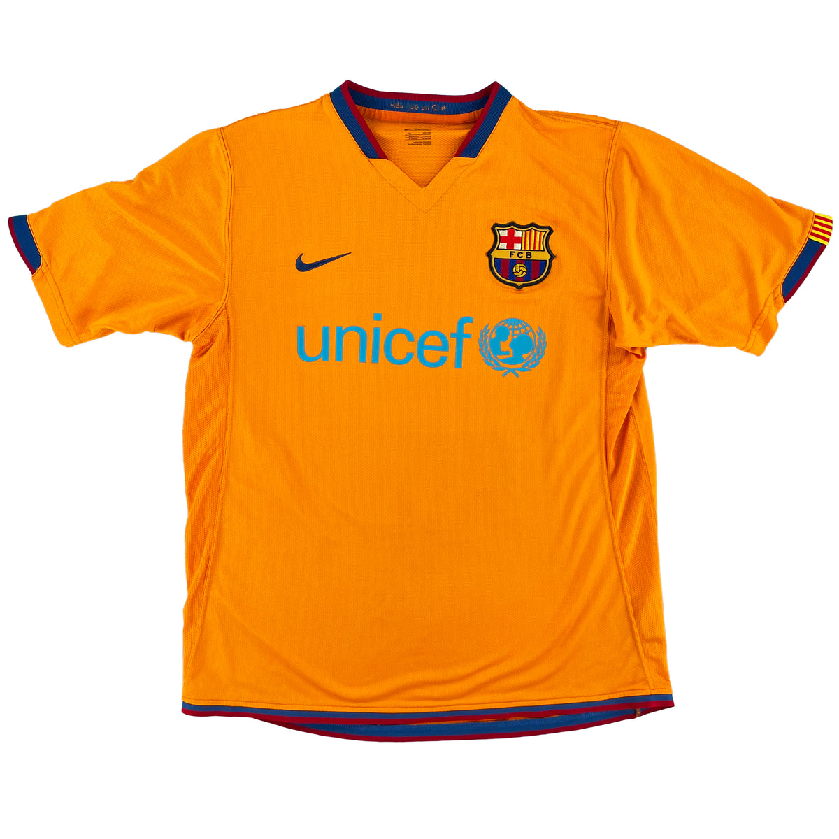2006-08 Barcelona Uit Shirt Ronaldinho #10 - 9/10 - (M) - Oldschool Voetbalshirts