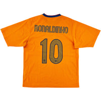 2006-08 Barcelona Uit Shirt Ronaldinho - Oldschool Voetbalshirts