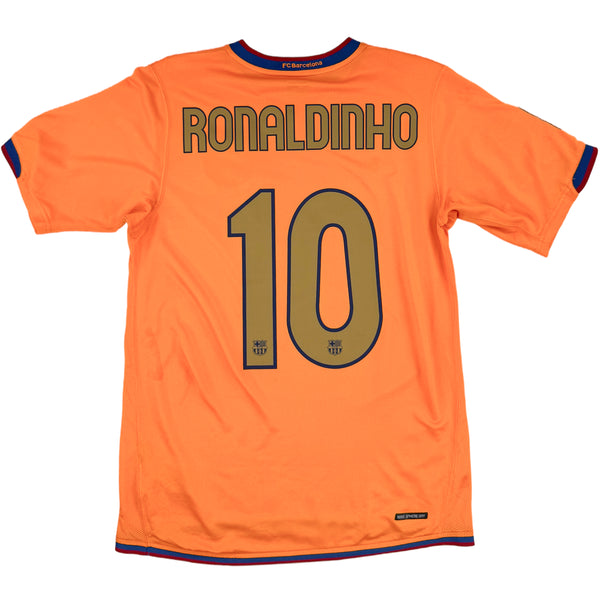 2006-08 Barcelona Uit Shirt Ronaldinho - Oldschool Voetbalshirts