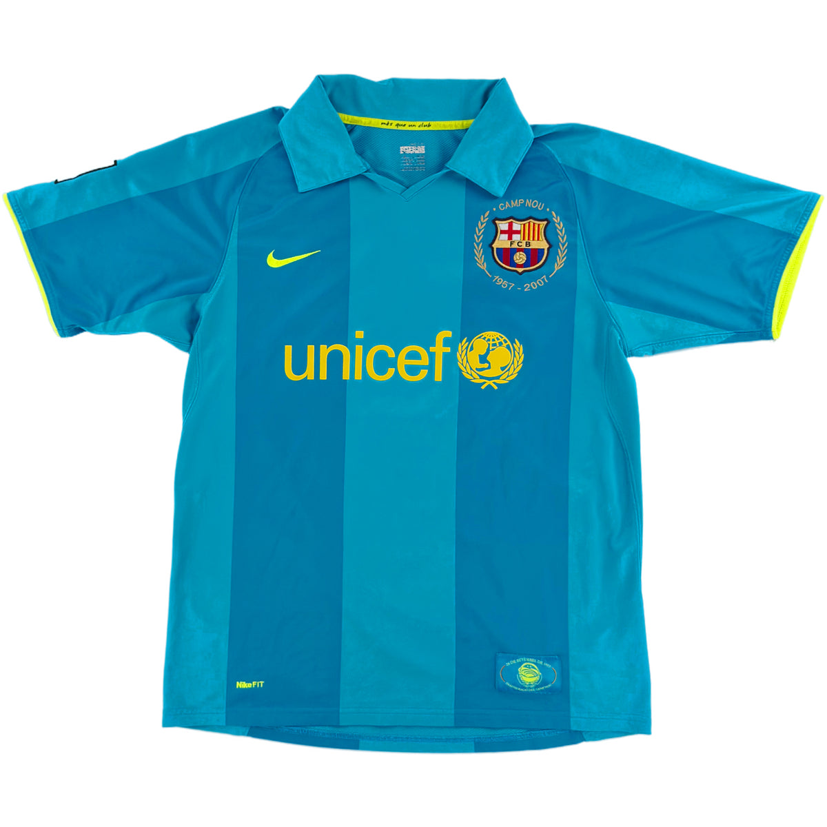 2007-08 Barcelona Uit Shirt Ronaldinho - Oldschool Voetbalshirts